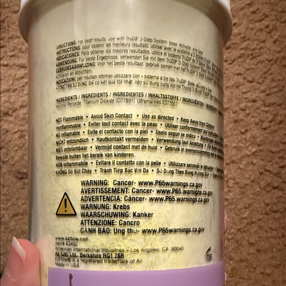 EzFlow TruDIP Dip Powder - French White - Picture 3 of 6
